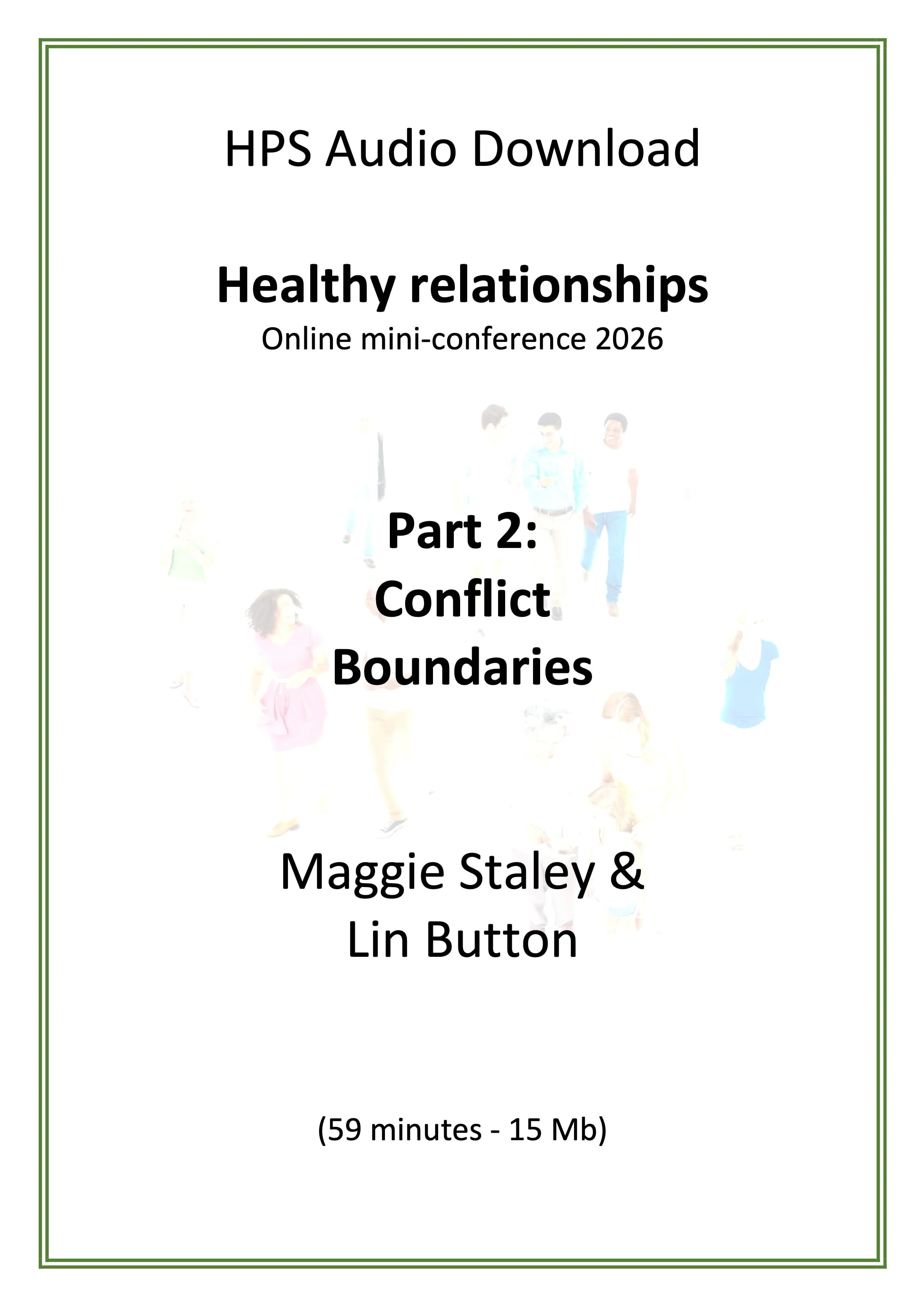 Healthy relationships - Part 2