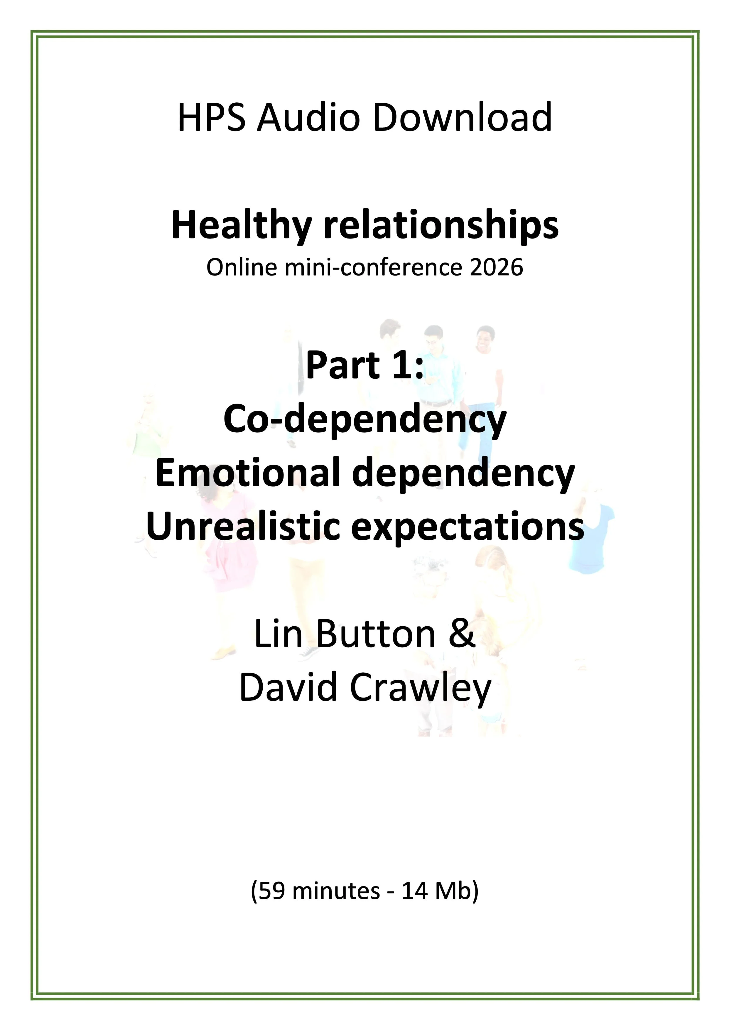 Healthy relationships - Part 1