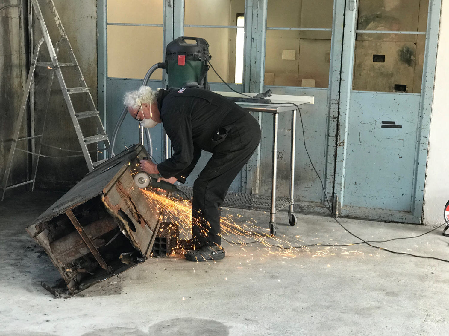 July 21 Simon cuts up furnace