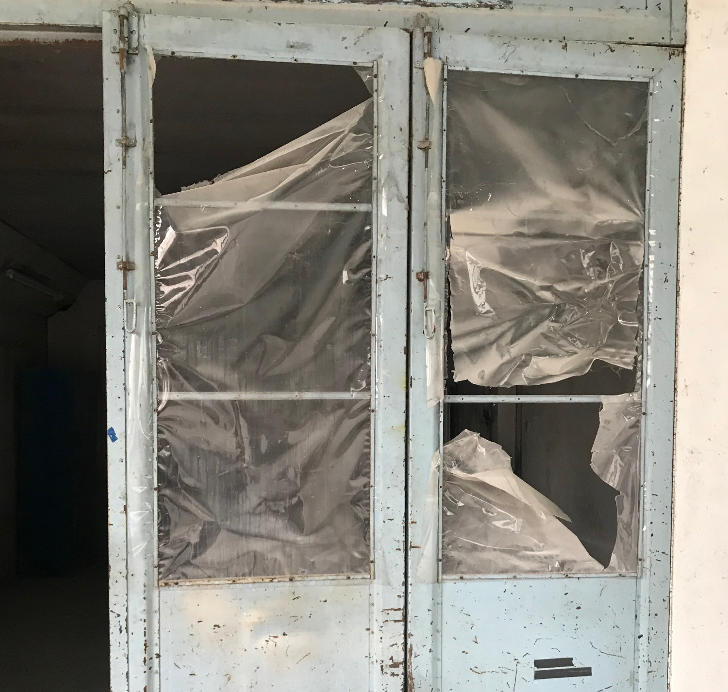 July 2 doors to spray booth