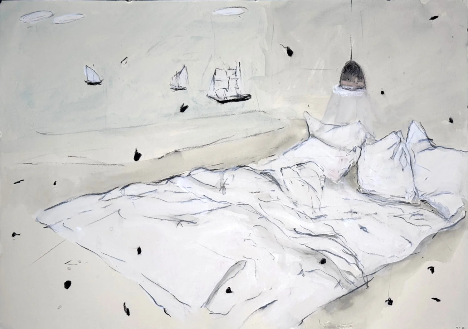 He awoke to alien particles scattered throughout his room 