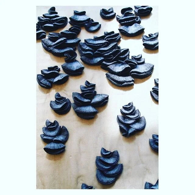 Fungus inspired embroidery 🖤