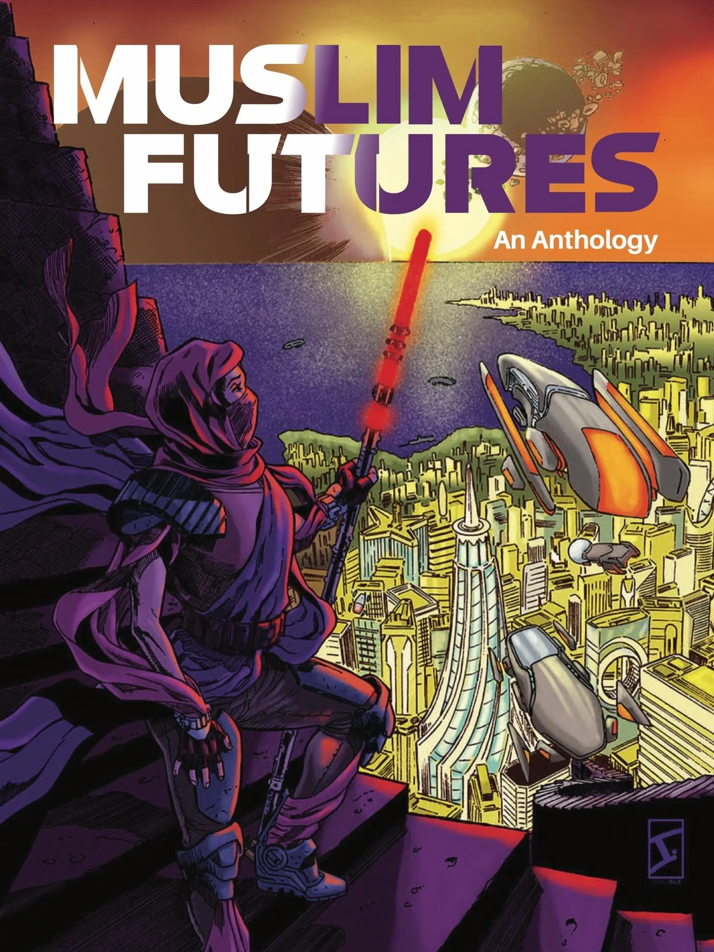 SURPRISE! I wrote a comic and short story for the Muslim Futures anthology! Swipe for a sneak peak of my story, about a magical academy inspired by the Islamic Arts. So basically, what if Harry Potter was Muslim?!

Our pre-order campaign on Kickstart