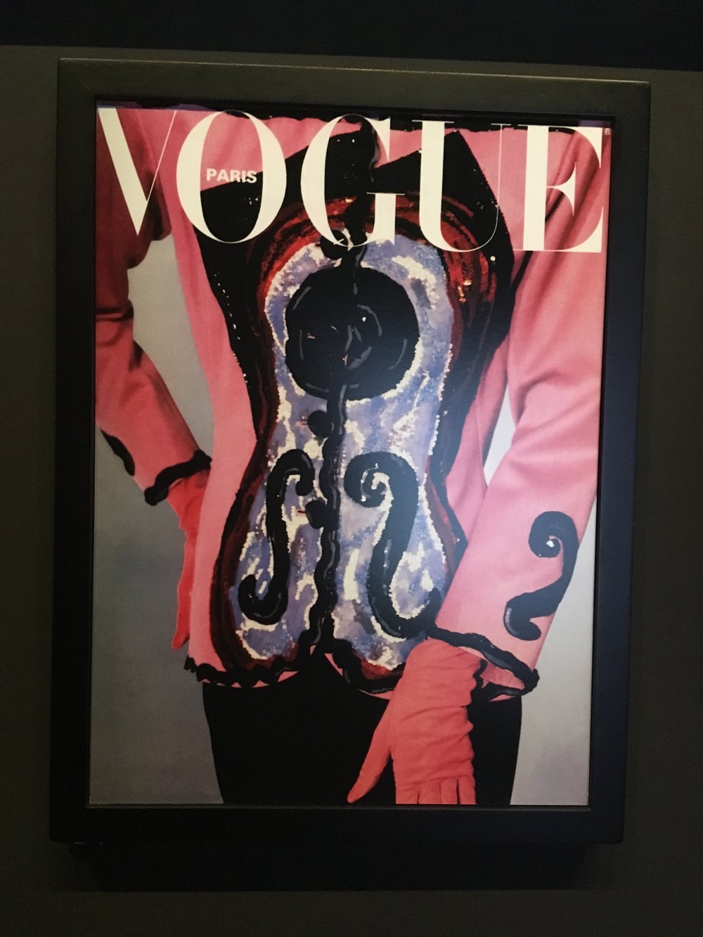  Michael Roberts' cover for  Vogue &nbsp;Paris, 1988, featuring YSL's cubist tribute to Picasso 