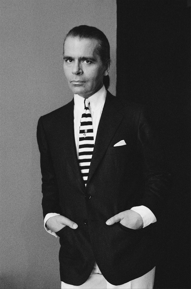 'Karl Lagerfeld, Monte Carlo, 1983' © Alice Springs / Maconochie Photography 