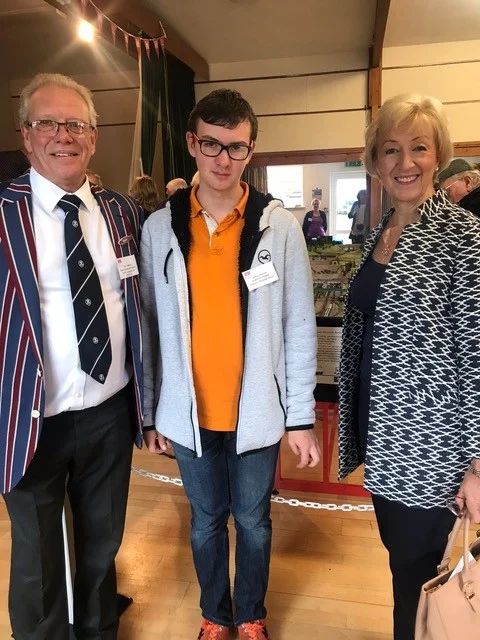 Jared Chapman, student at Elizabeth Woodville school, played a key role in developing the model of the Roade cutting.
