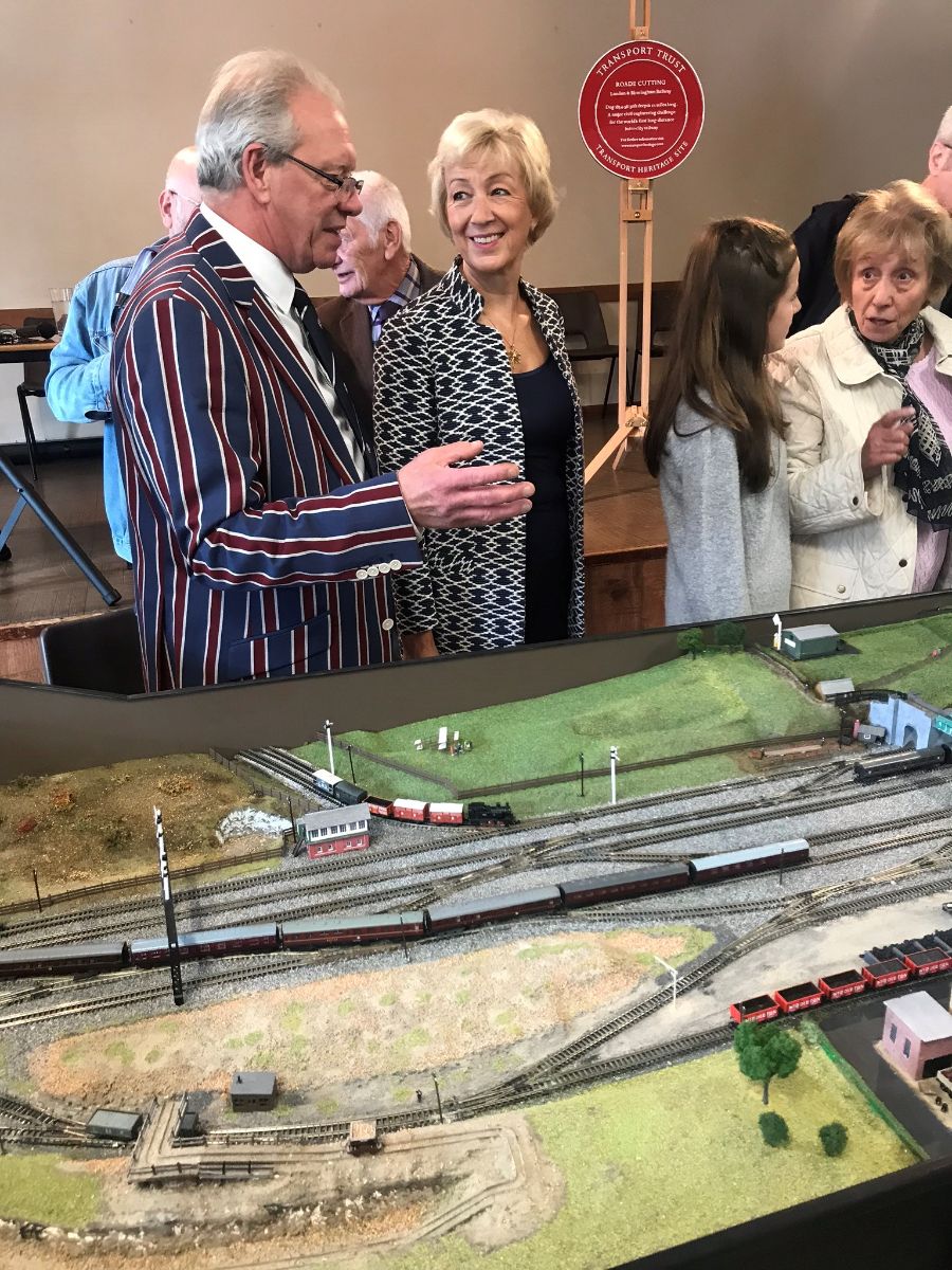 Opening the exhibition celebrating the 180th anniversary of the Roade railway cutting. Read more here .