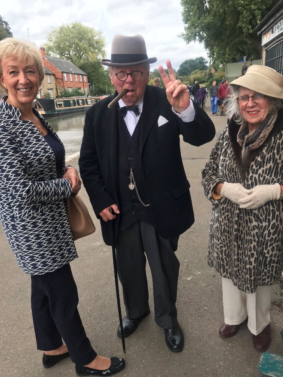 Visiting the fantastic annual Village at War weekend in Stoke Bruerne with “Winston and Clemmie”. Read more here .