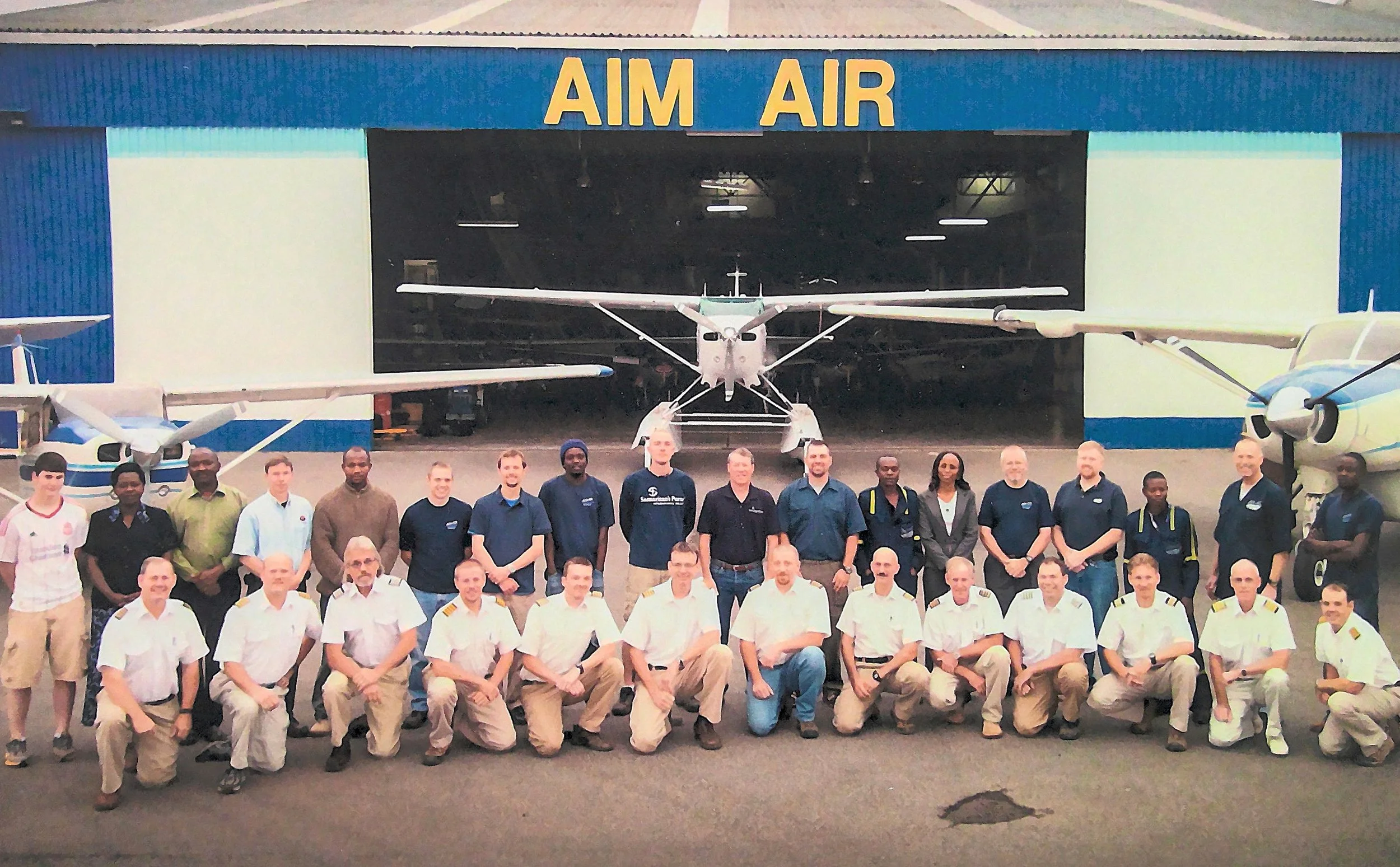 Pete in Kenya with the African Inland Mission team