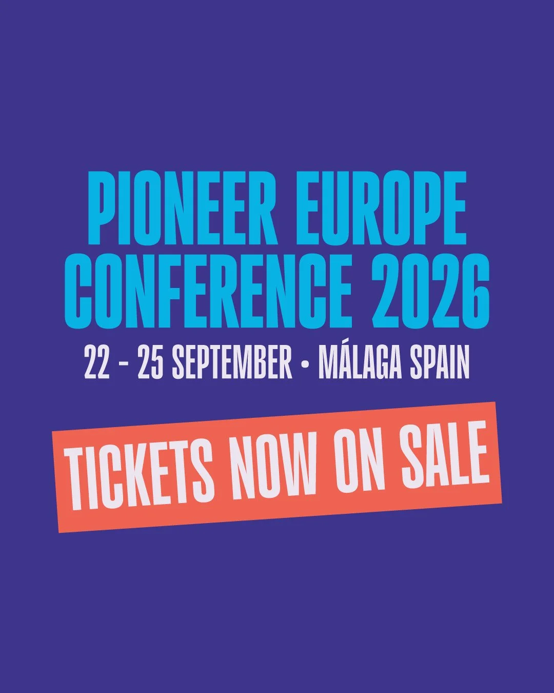 Save over &euro;25 if you book one of our limited number of early bird tickets!⁠
If you're passionate about a move of God in the nations of Europe, come be encouraged, inspired and strengthened.⁠
⁠
🎟️ www.pioneereuropeconference.com⁠
📆 22-25 Septem