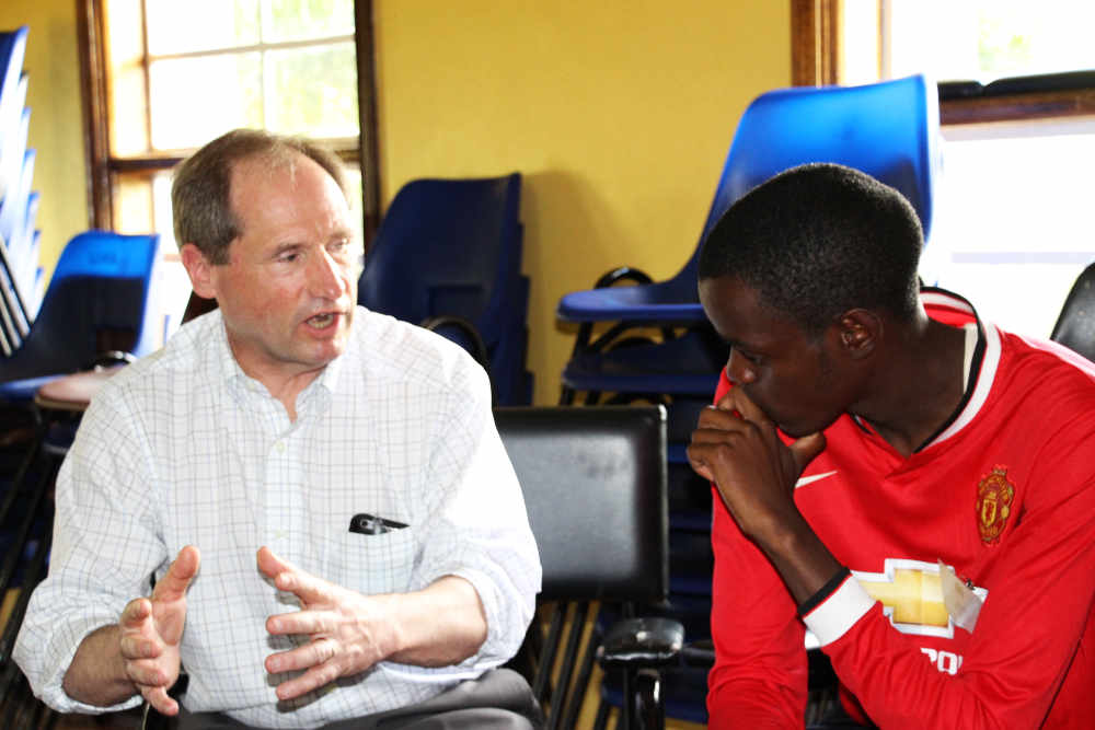 EFAC mentor Jay Dinkel with his EFAC student, Joshua. Joshua studies mining engineering at Jomo Kenyatta University of Agriculture and Engineering.