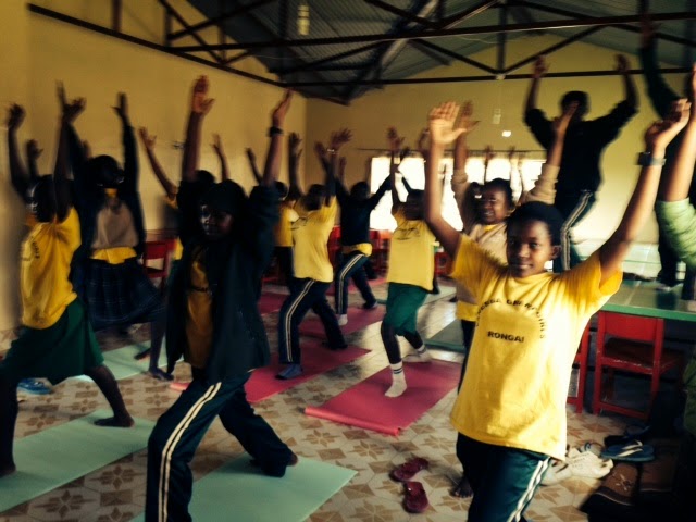 Mona's First Yoga Class at VGGS