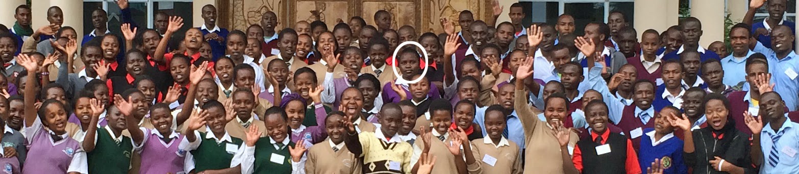 Emma with the EFAC secondary students