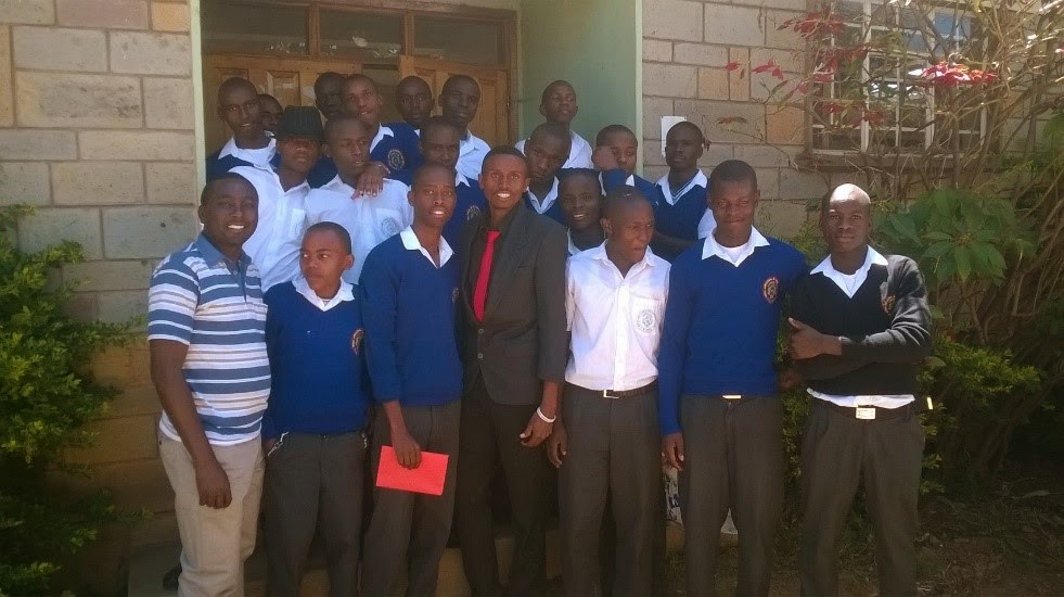 Visiting Students at Rongai Boys School