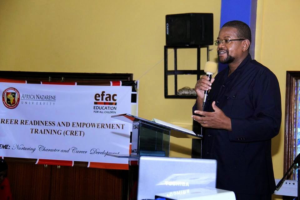 Guest Speaker, Arch Lee Karuri sharing his keynote speech on Building Independence