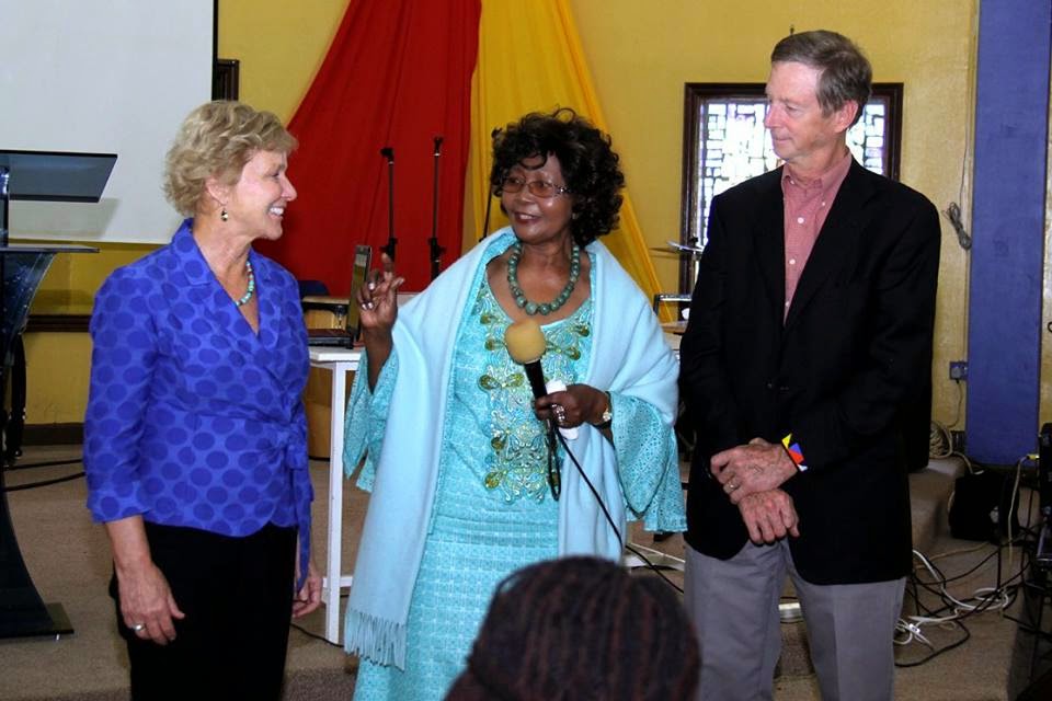 Prof Leah Marangu welcomes Nancy and Rod Van Sciver to the CRET Launch