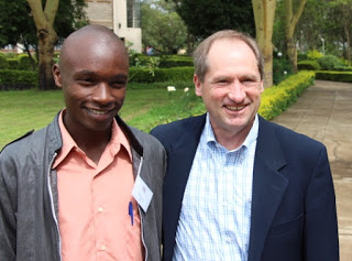 Jay catching up with Joshua at the Employment Workshop in May