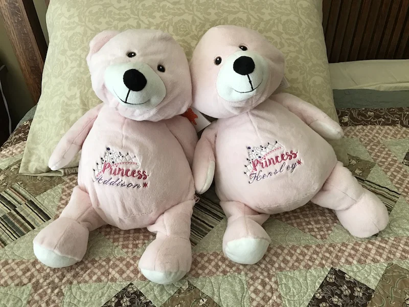 Custom Monogrammed Stuffed Bears