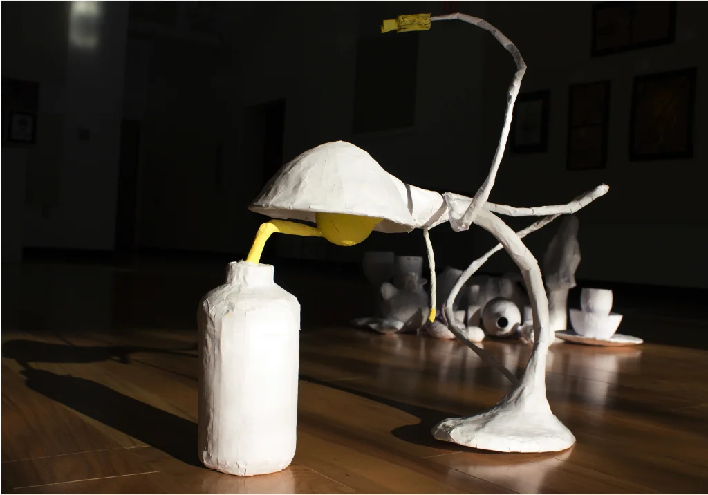 Eli Ritcher, Perspective in the Creative Arts, Casted Paper Sculpture, Butler University, 2015