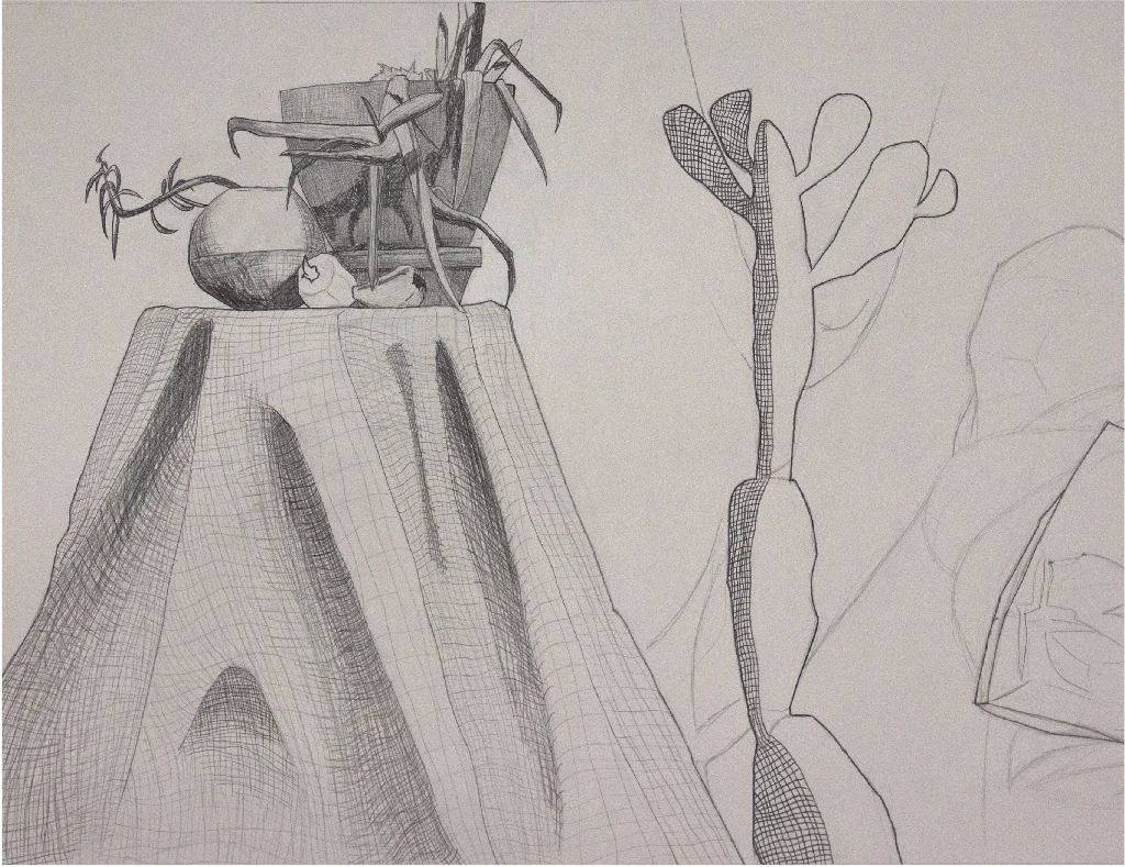 Mats Klein, Introduction to Drawing, Graphite, DePauw University, 2016