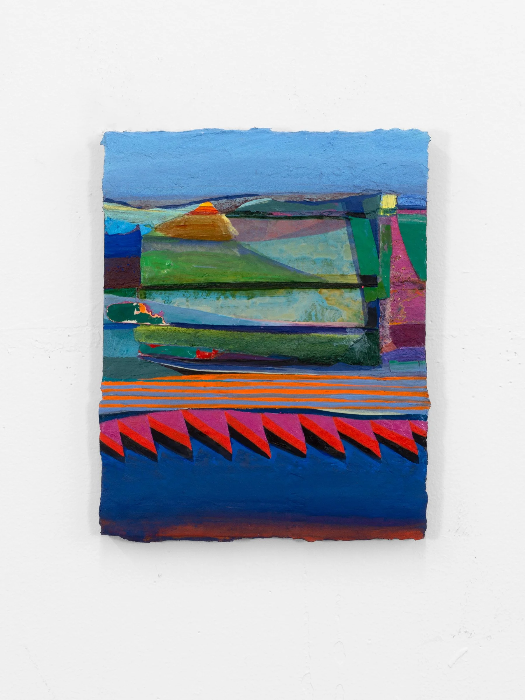 Landscape 10”x8”, Acrylic on Panel, 2025