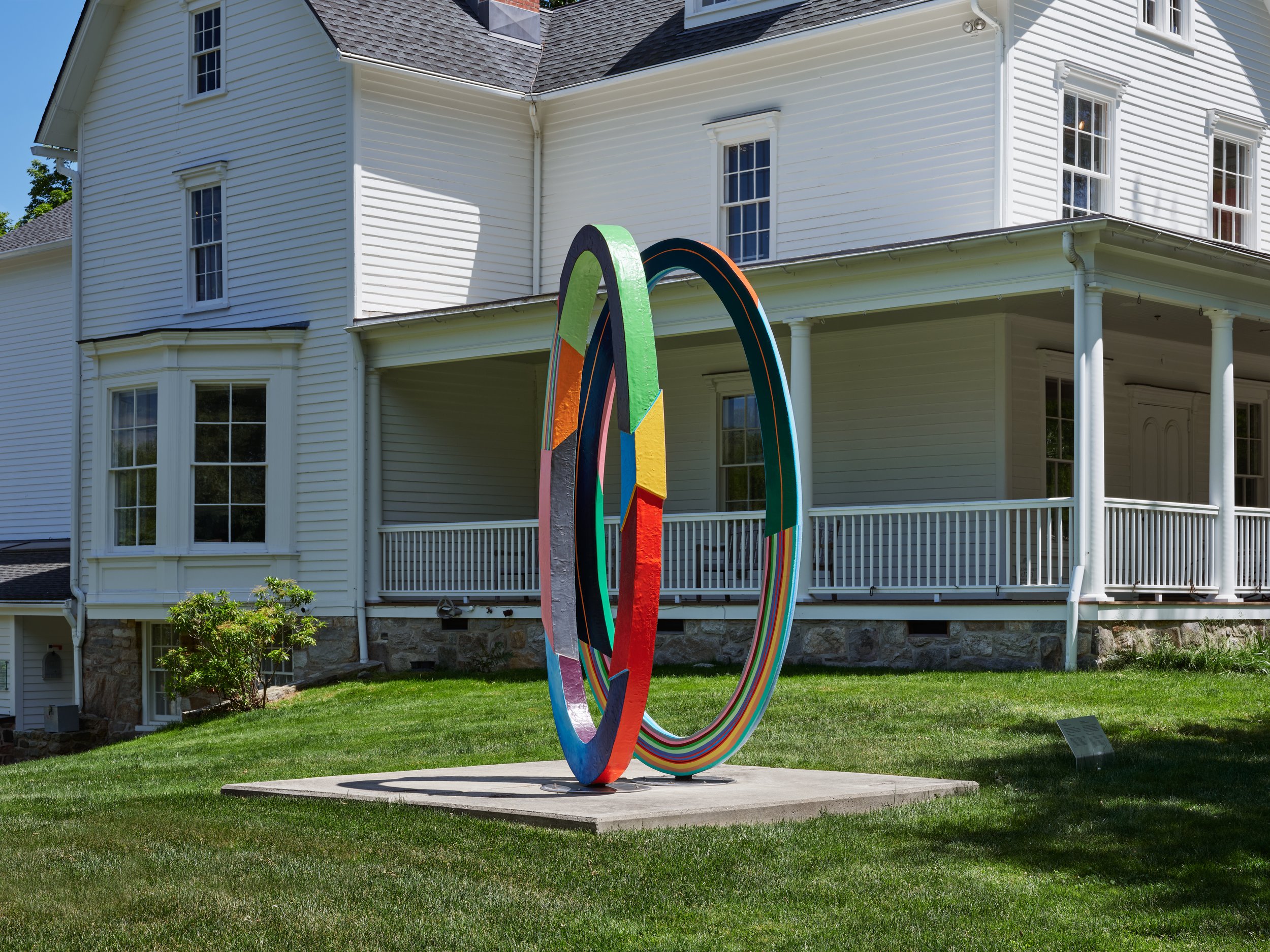   Portal: Hope as Practice   122”x55”x55”, Acrylic, Fiberglass, Epoxy Resin, Insulation Board, Steel Armature, Stainless Steel Base, Notes, Poems, and Gifts Buried Inside the Sculpture, 2025   Photo Courtesy of The Aldrich Contemporary Art Museum  
