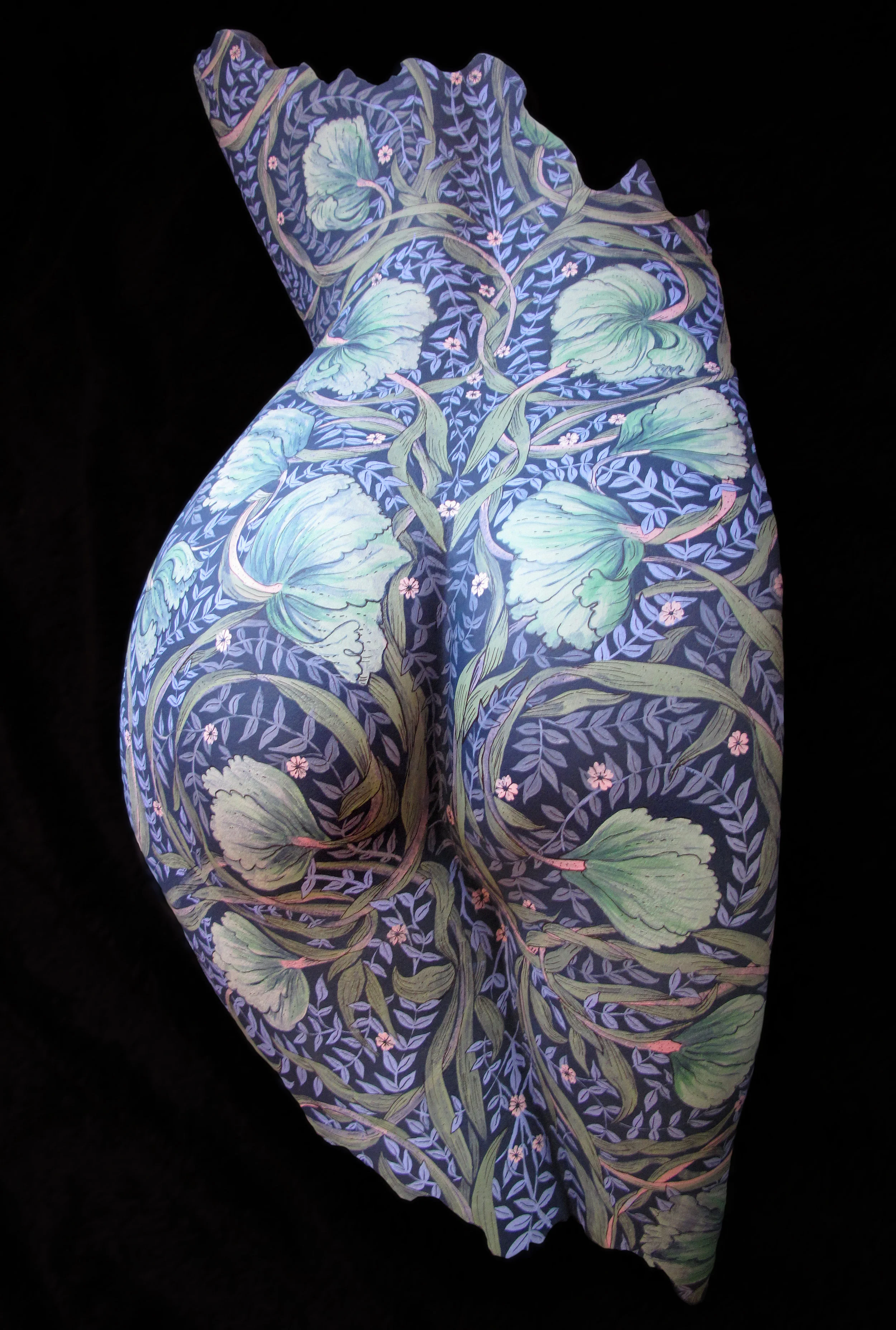"Marguerite" - original unique original (sold) made from hand-painted gypsum. Other similar poses in the pattern/colour of your choice can be commissioned. POA. 