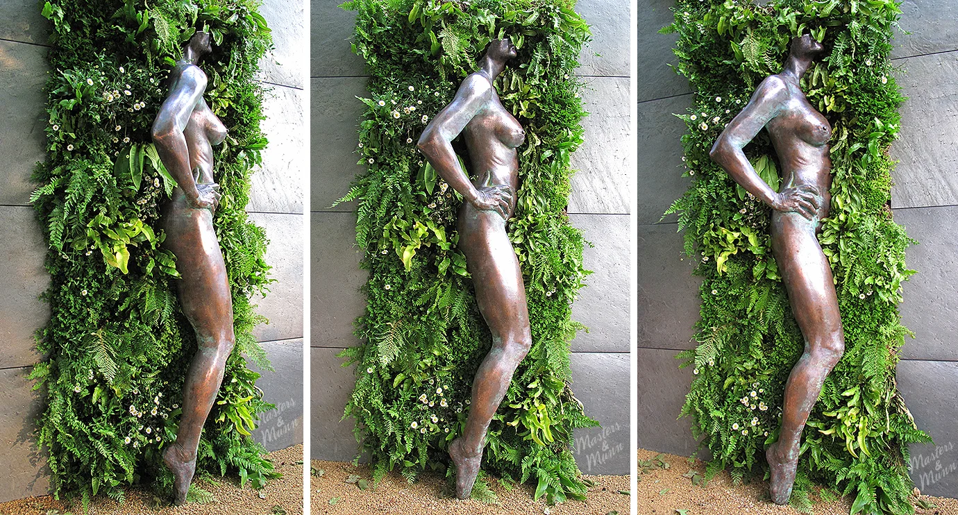 "Revolution" - unique copper original (SOLD) but limited edition copies are available to order in foundry bronze (antiqued patina or highly polished), cold cast metals, cast aggregates, resins and artisan concrete (coloured). POA.