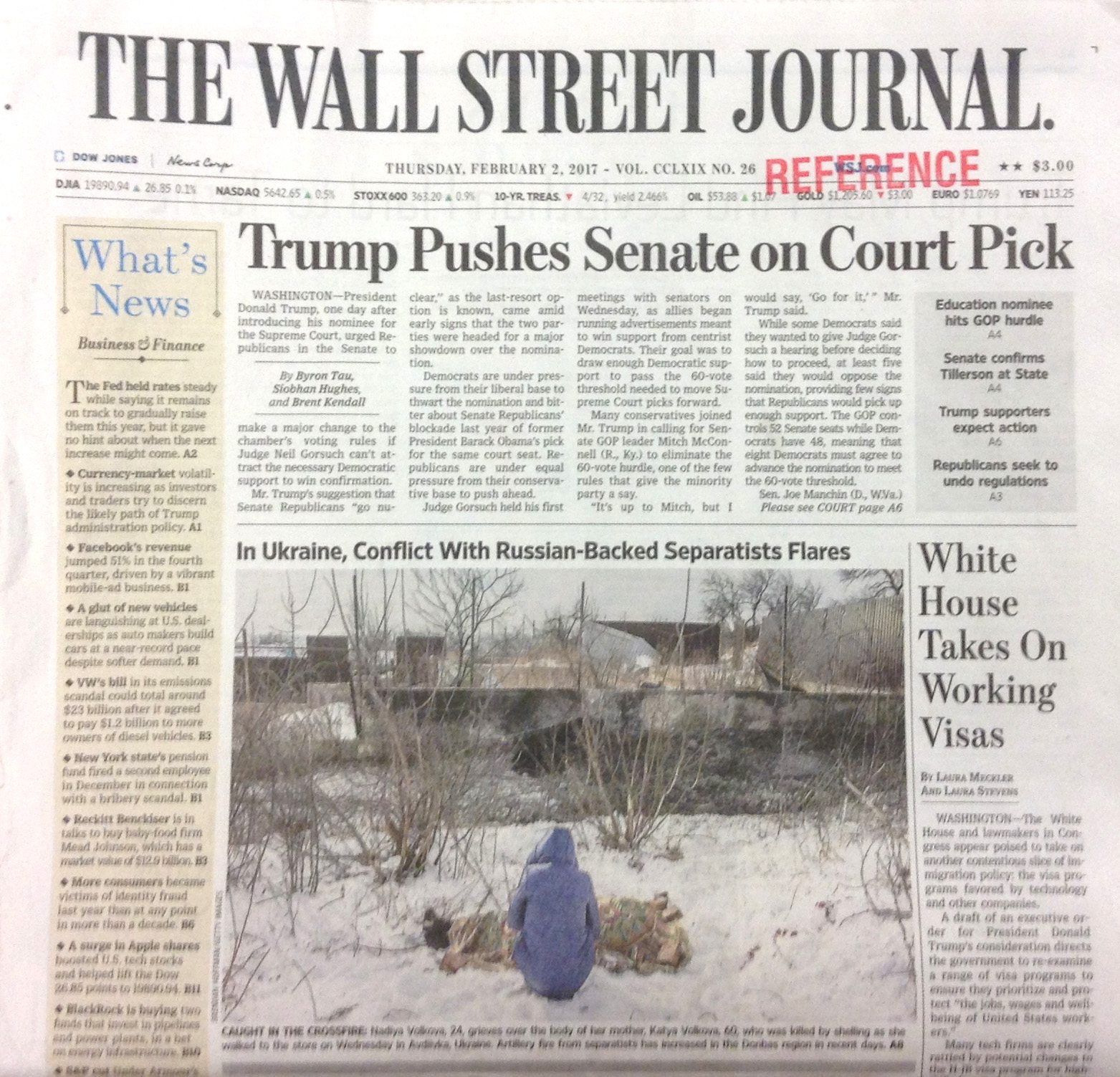  The Wall Street Journal, 2 February 2017 