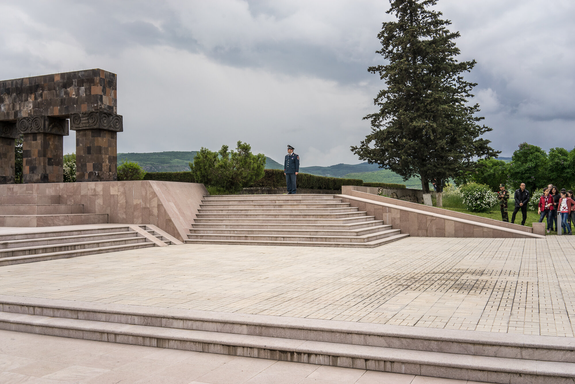  A scene during a ceremony commemorating both the victory over Nazi Germany in the Second World War as well as the fall of the strategic town of Shushi to Armenian forces. Stepanakert, Nagorno-Karabakh. 2016 