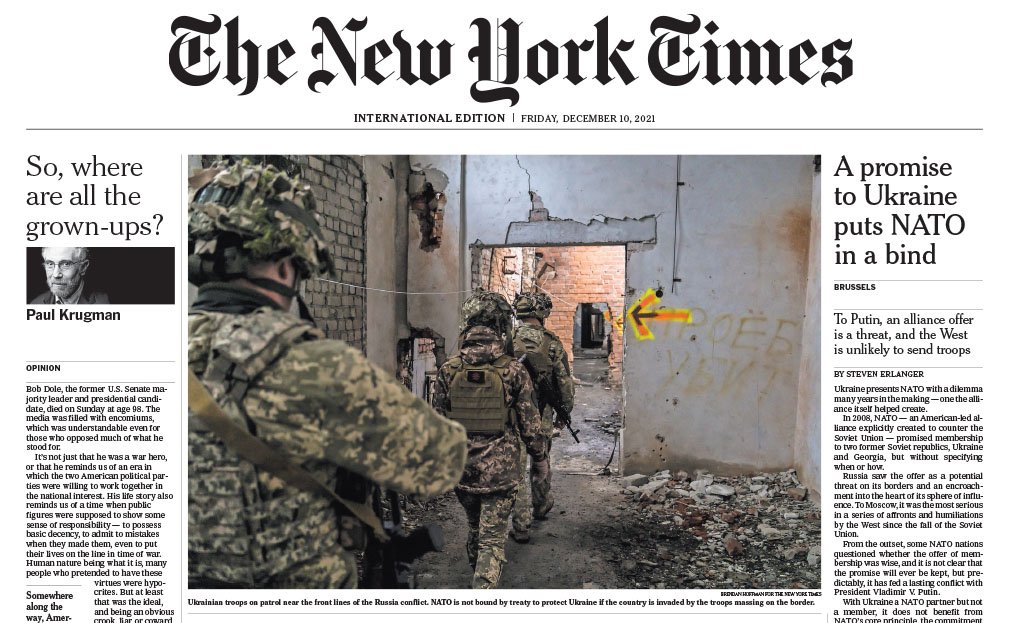  International New York Times, 10 December 2021 