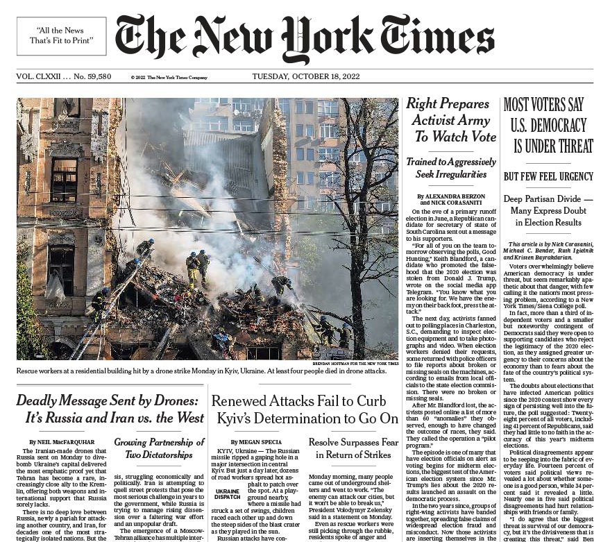  The New York Times, 18 October 2022 