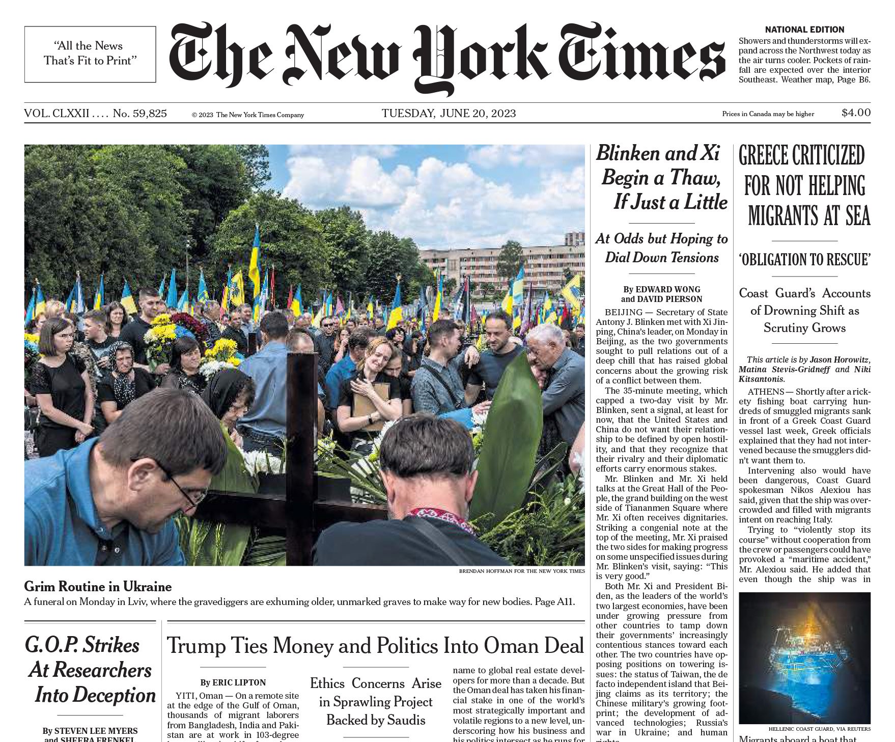 The New York Times, 20 June 2023