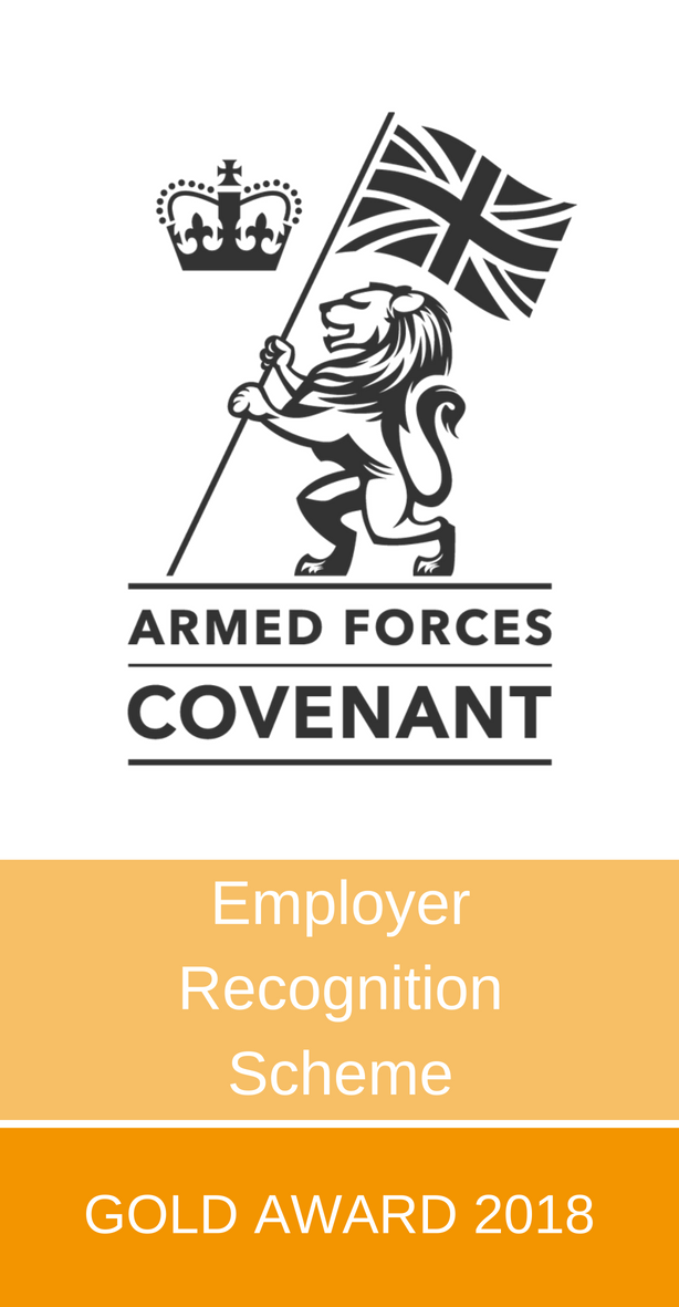 Forward Assist Recognised with Armed Forces Covenant Employer Recognition Scheme Gold Award 2018