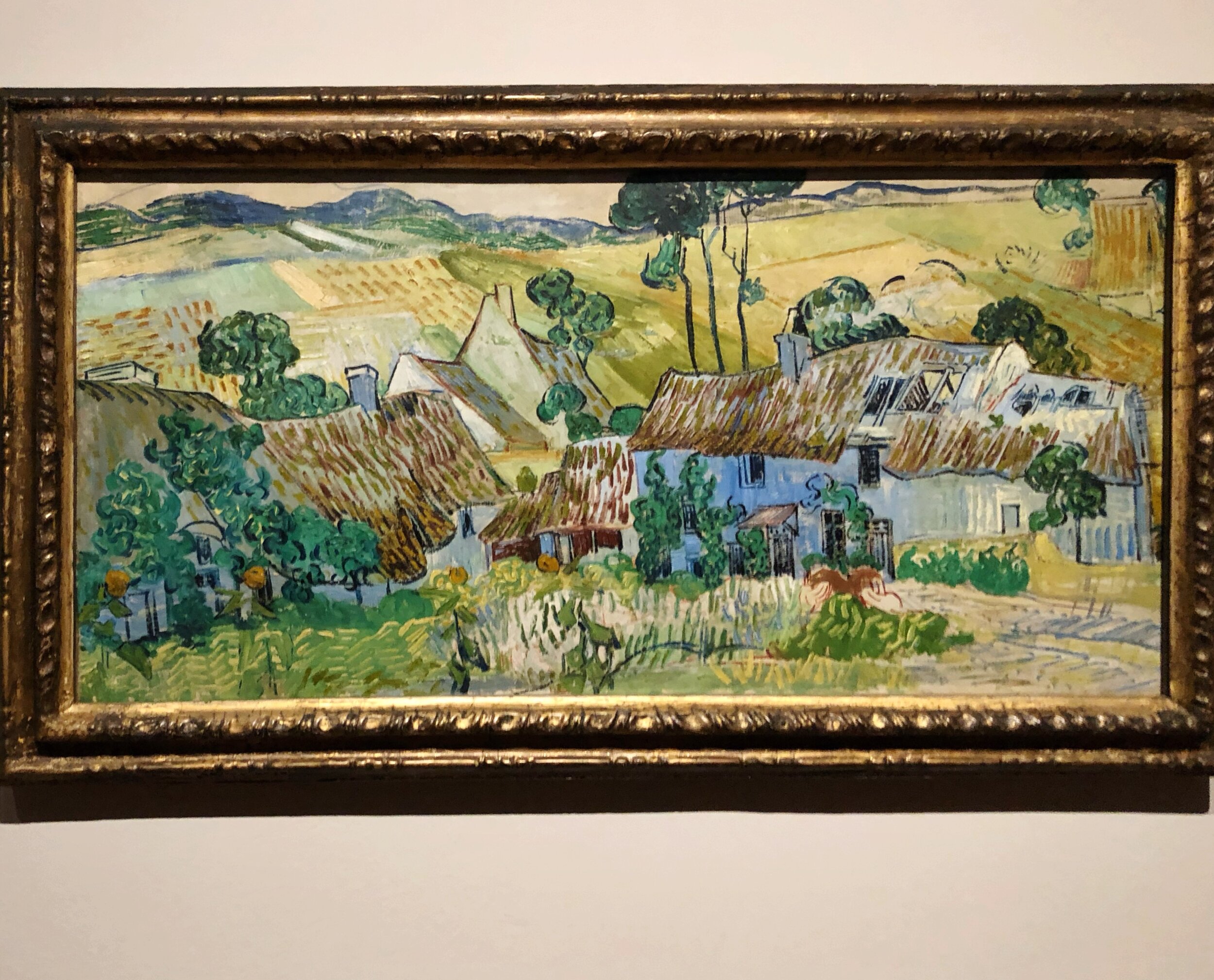   Farms Near Auvers.  This unfinished painting is believed to be one of two paintings he was working on when he died.  