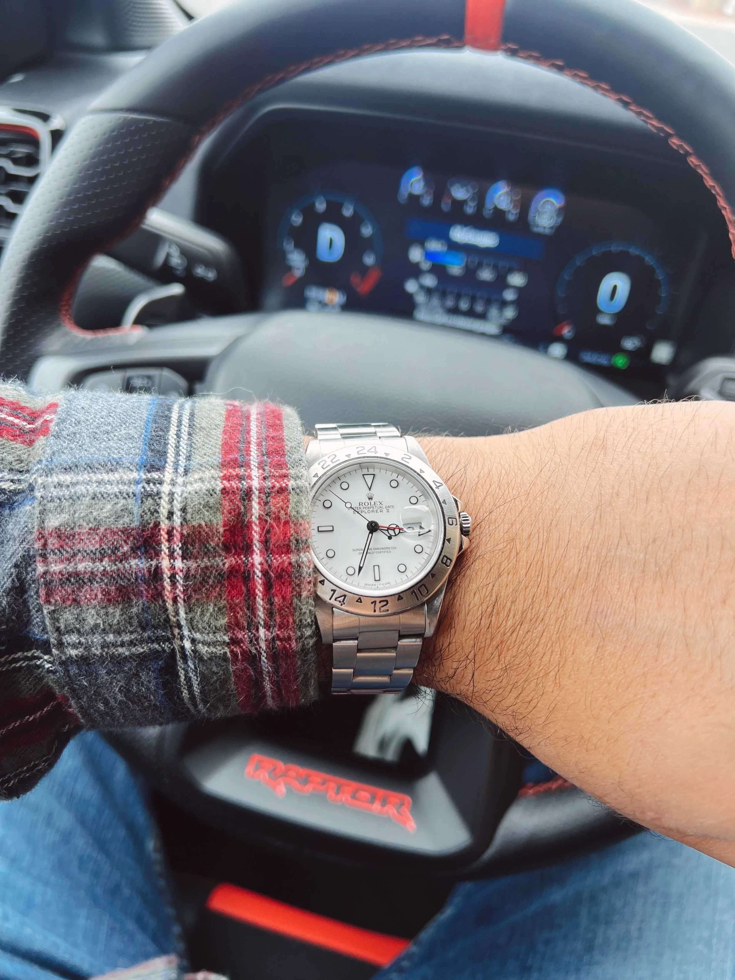 What&rsquo;s everyone wearing/driving this weekend? ⌚️🚙 #watches #cars #fordraptor #rolex #fyp