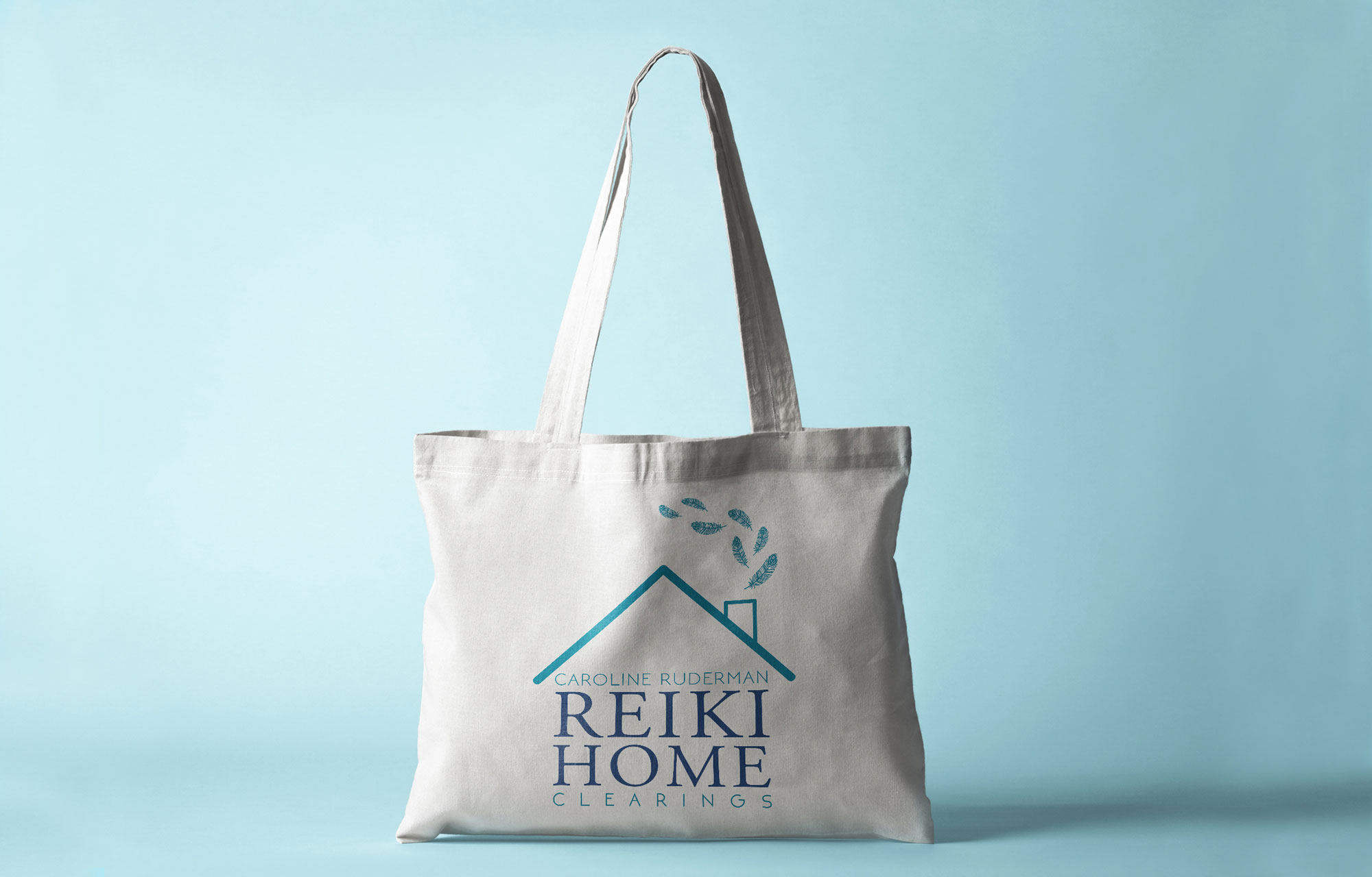 Reiki graphic design, reiki logo, logo design, graphic design in Easthampton, custom designed tote, custom logo, custom business branding, business branding, why branding is important