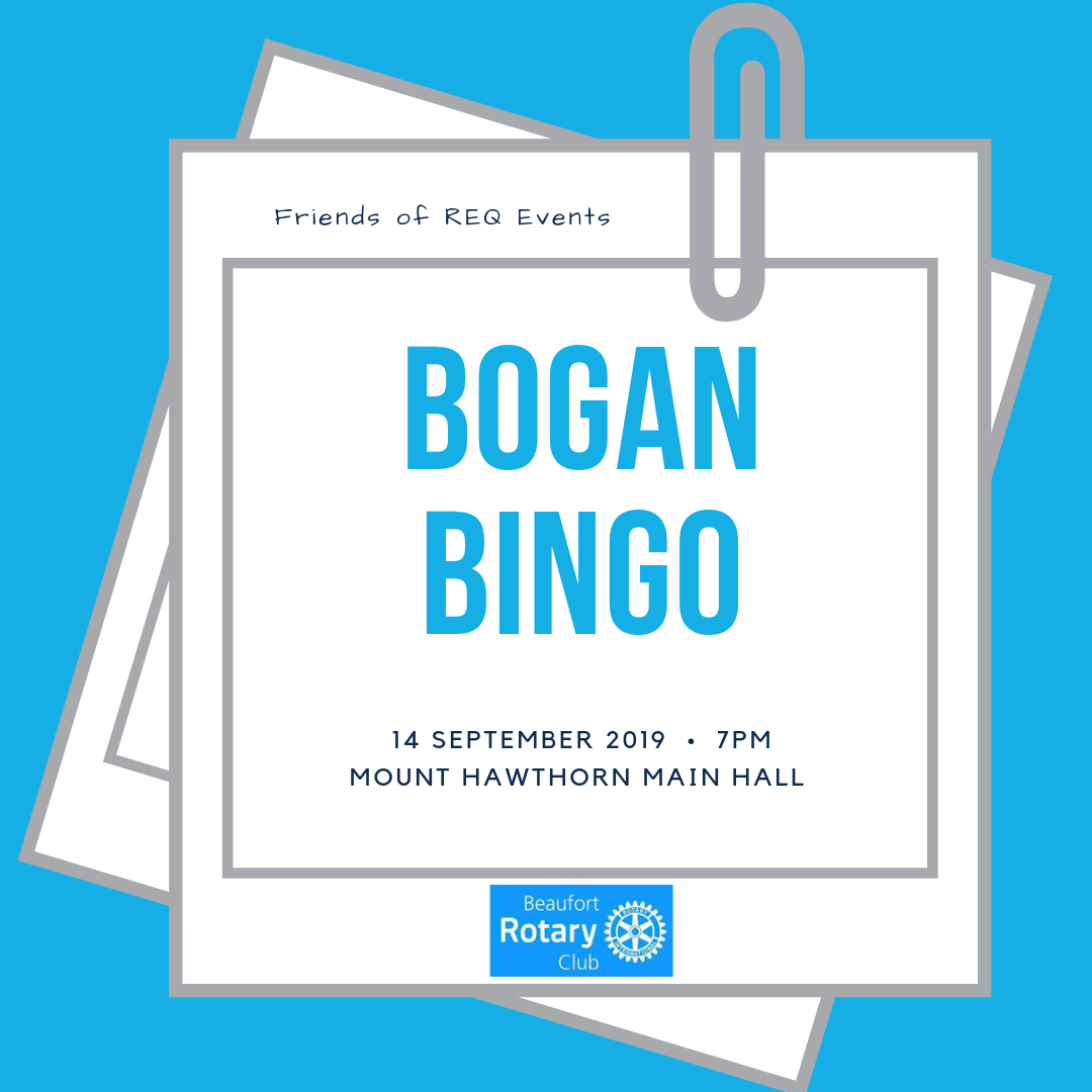 Bogan Bingo - presented by Beaufort Rotary