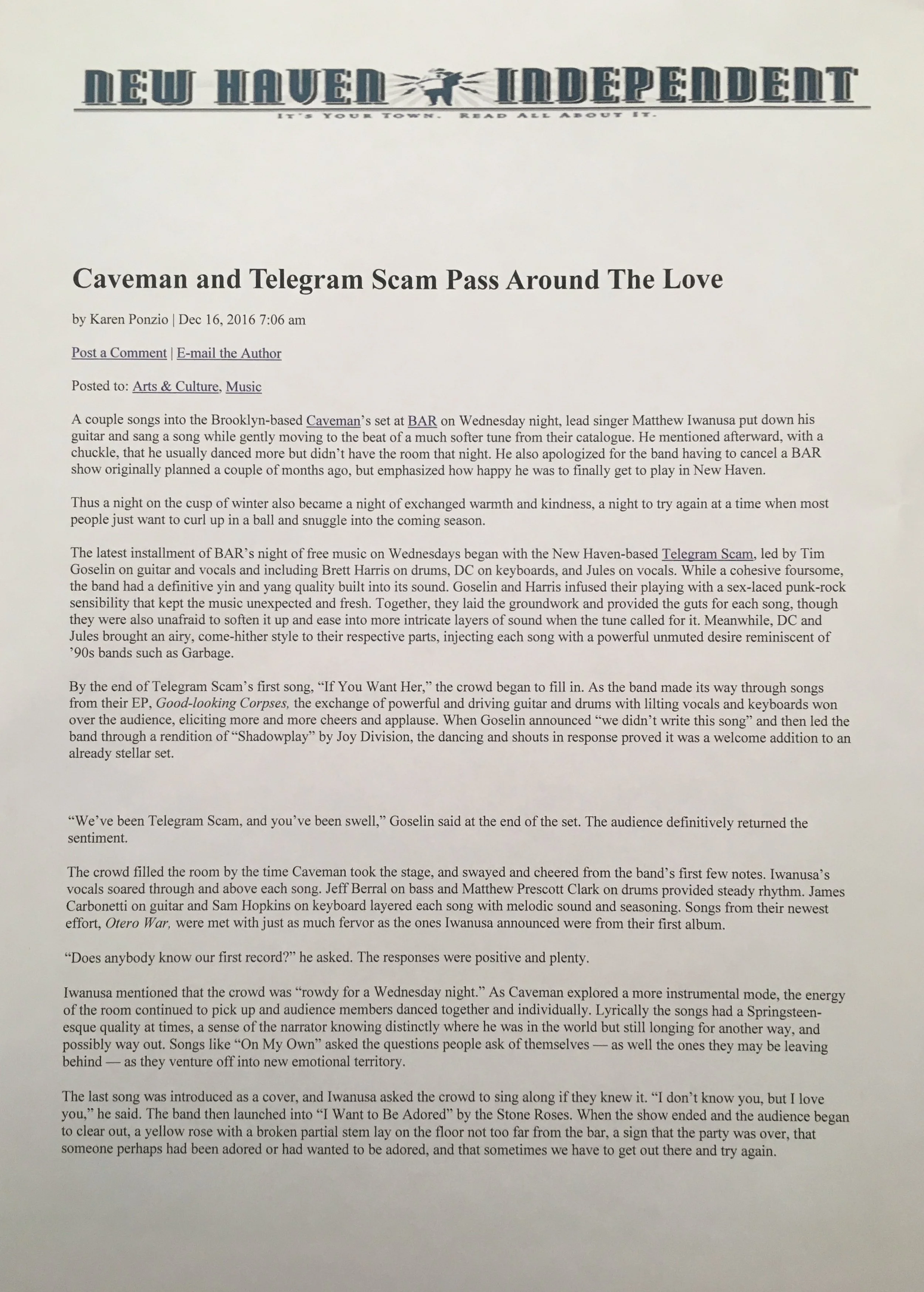 Caveman and Telegram Scam Pass Around the Love