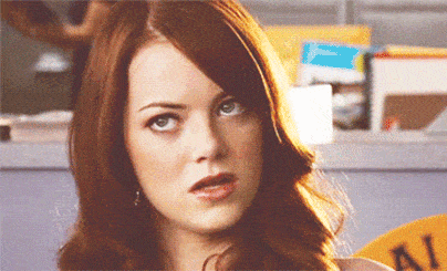 Emma Stone Frustrated