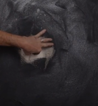 Gessoing a Canvas (Black)