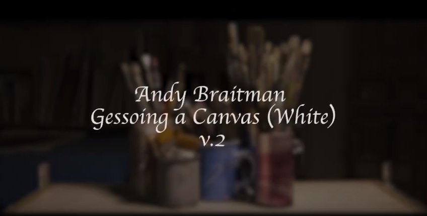 Gessoing a Canvas (White) V.2