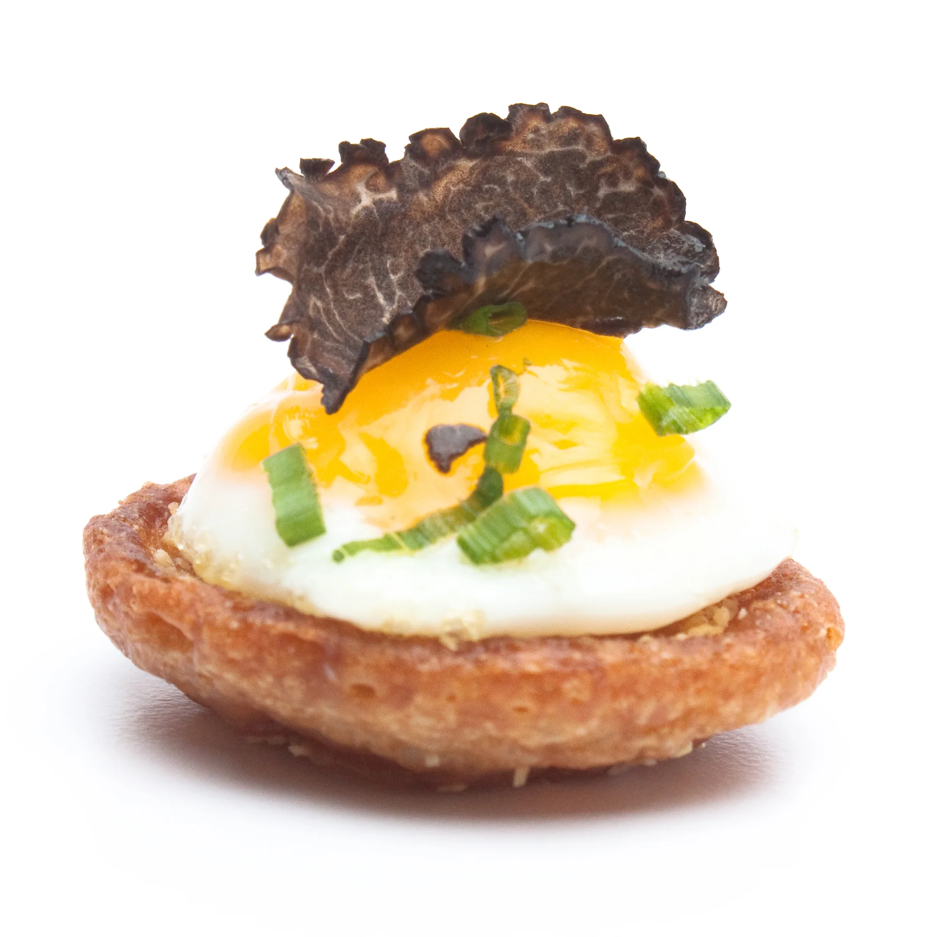 English Muffin Quail Egg Truffle