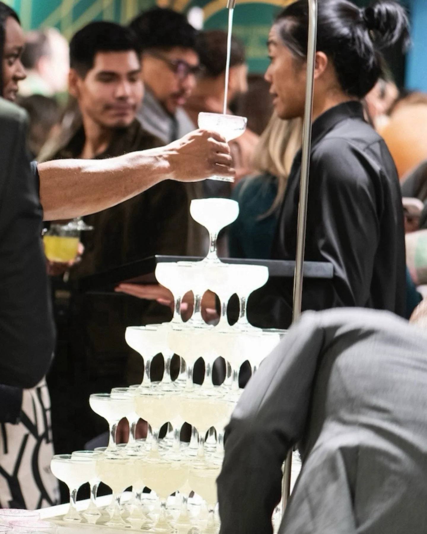 POV we lock eyes through the martini fountain 👀🍸