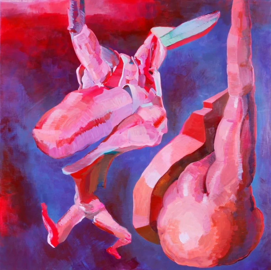 Chasing, acrylic on canvas, 48" x 48", 2016