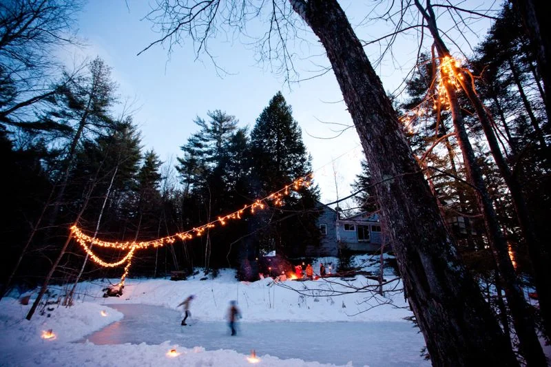 Ice Skating Birthday Party in Maine