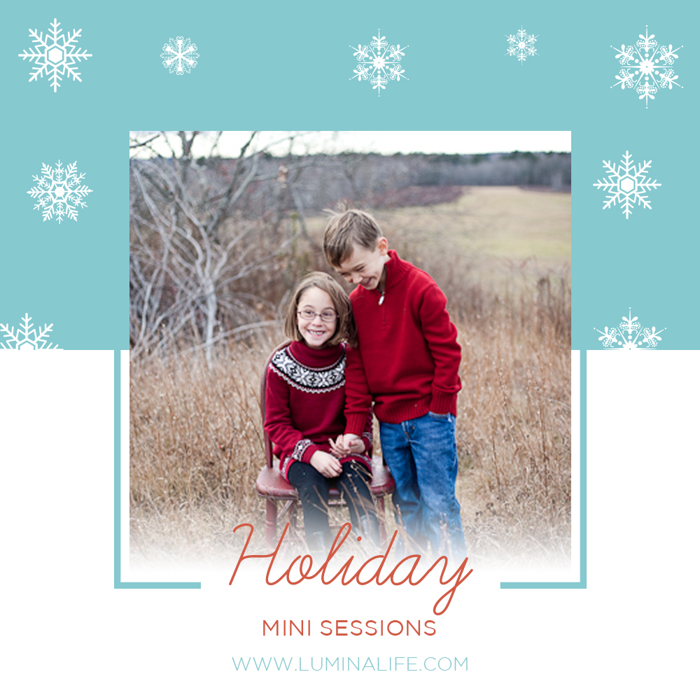 Holiday Portrait Mini-Sessions in Portsmouth, Kittery & York