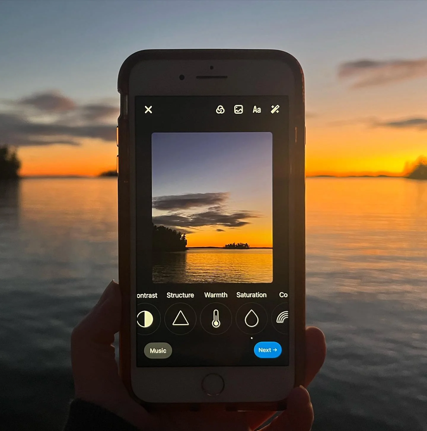 Straight no filter. Sebago Lake.