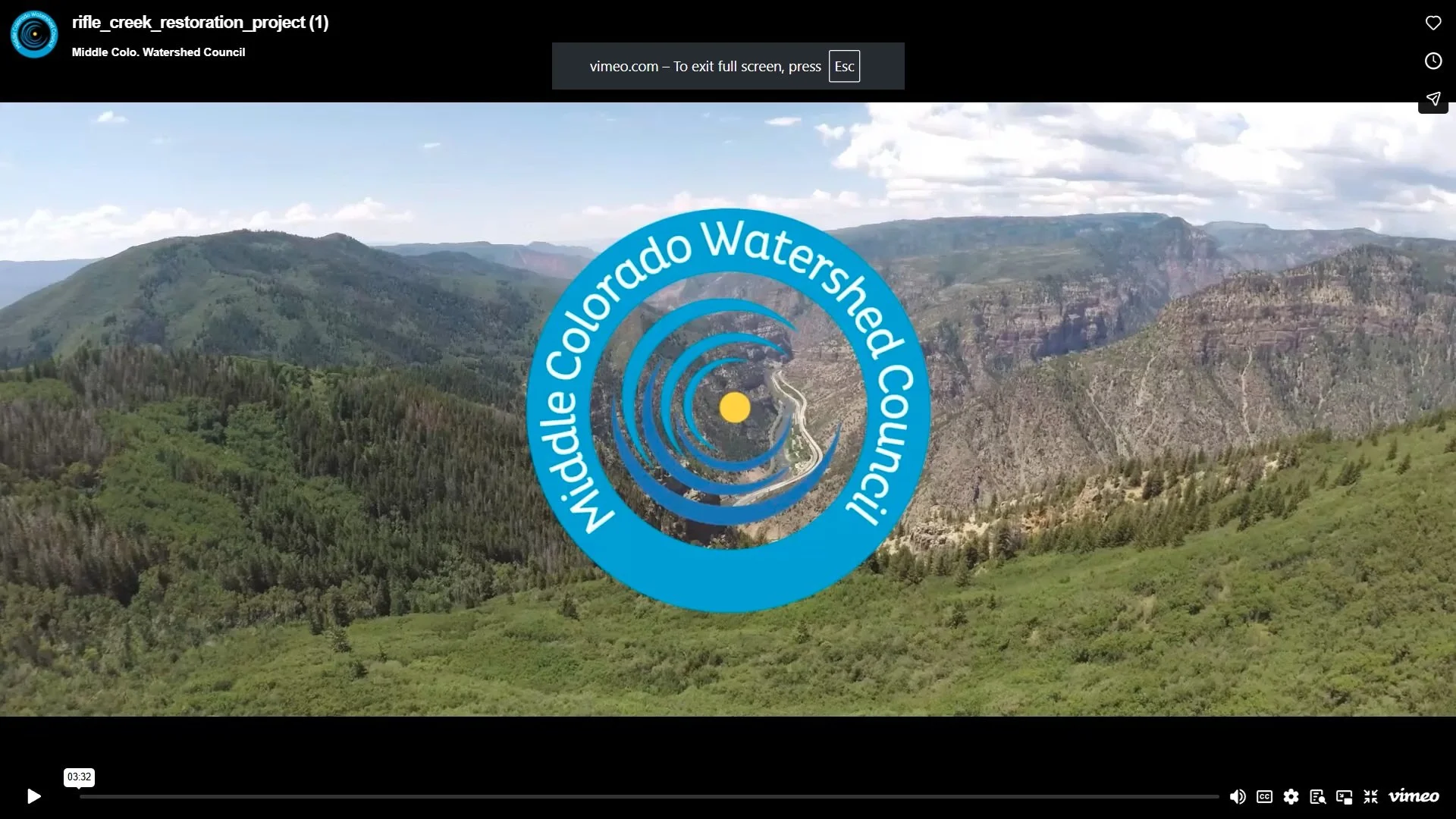State of the River 2026 - Rifle Creek Restoration 