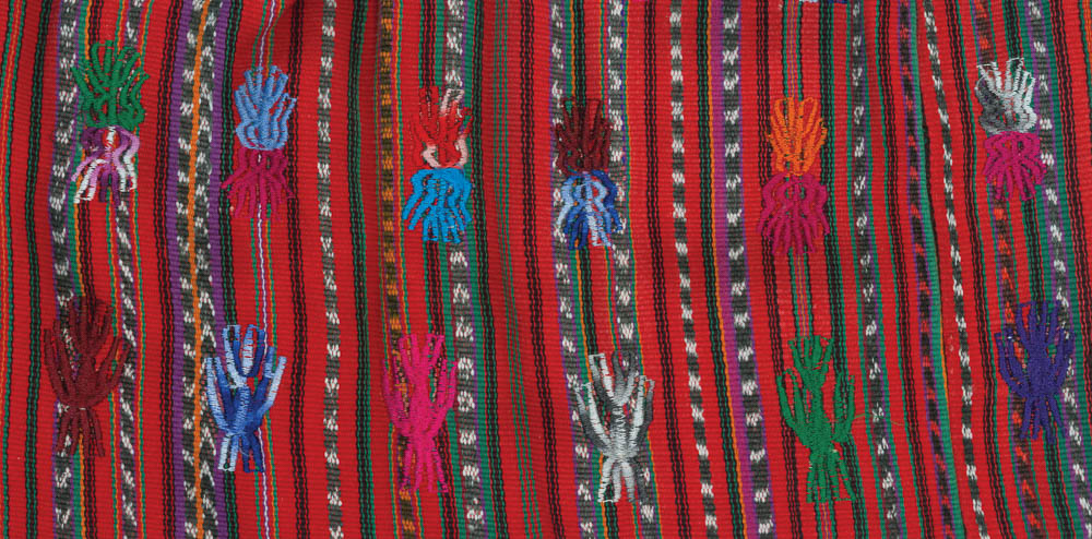  Detalle de huipil bordado a máquina, Sololá, Sololá ©Archivo Fotográfico Museo Ixchel del Traje Indígena Fotógrafo. Anne Girard 